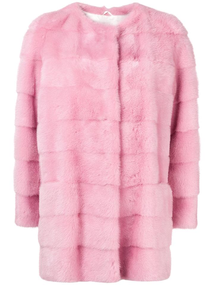 Simonetta Ravizza Concealed Front Jacket - Pink & Purple