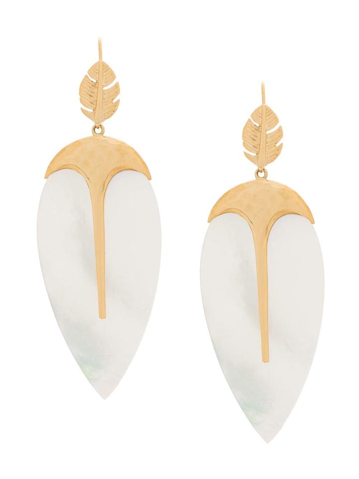 Aurelie Bidermann Talitha Earrings - White