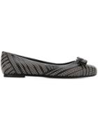 Salvatore Ferragamo Varina Ballerinas, Women's, Size: 37, Black, Leather/metal Other