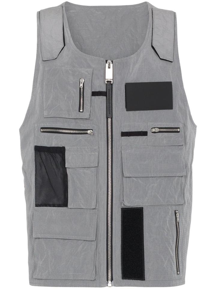 Alyx Tactical Sleeveless Multi Pocket Vest - Grey