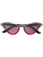 Mcq By Alexander Mcqueen Eyewear Embellished Cat Eye Sunglasses -