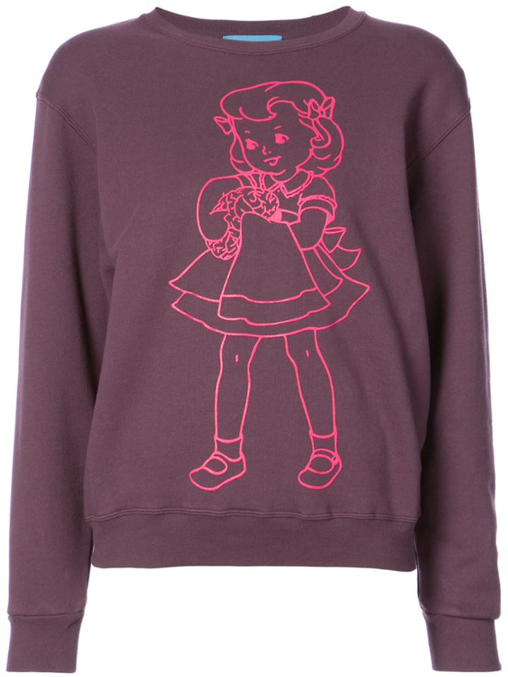 Undercover Printed Sweatshirt - Pink & Purple