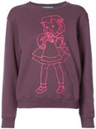 Undercover Printed Sweatshirt - Pink & Purple