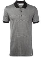 Versace Collection Contrast Collar Polo Shirt, Size: Small, Black, Viscose/cotton