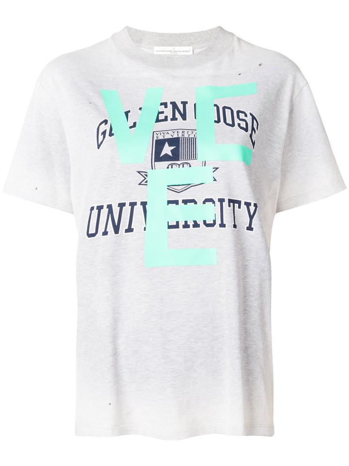 Golden Goose Deluxe Brand University Print T-shirt - Grey