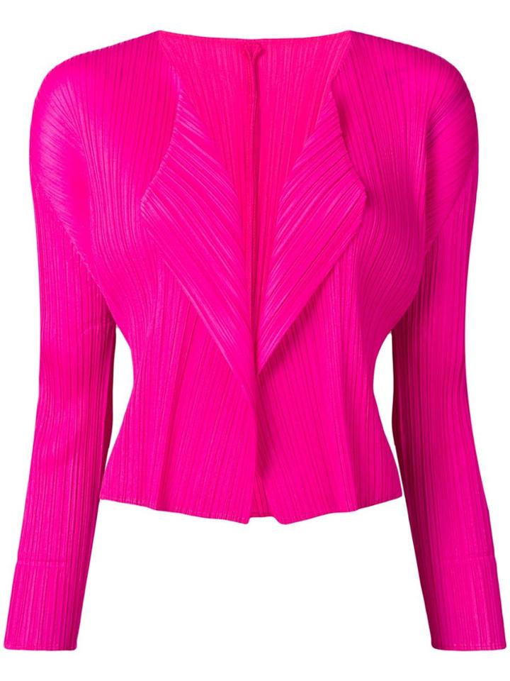 Pleats Please By Issey Miyake Pleated Jacket - Pink