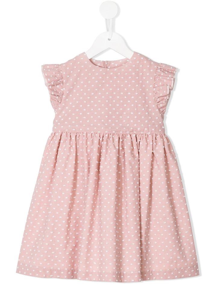 Amaia Ruffled Sleeve Flared Dress, Toddler Girl's, Size: 3 Yrs, Pink/purple