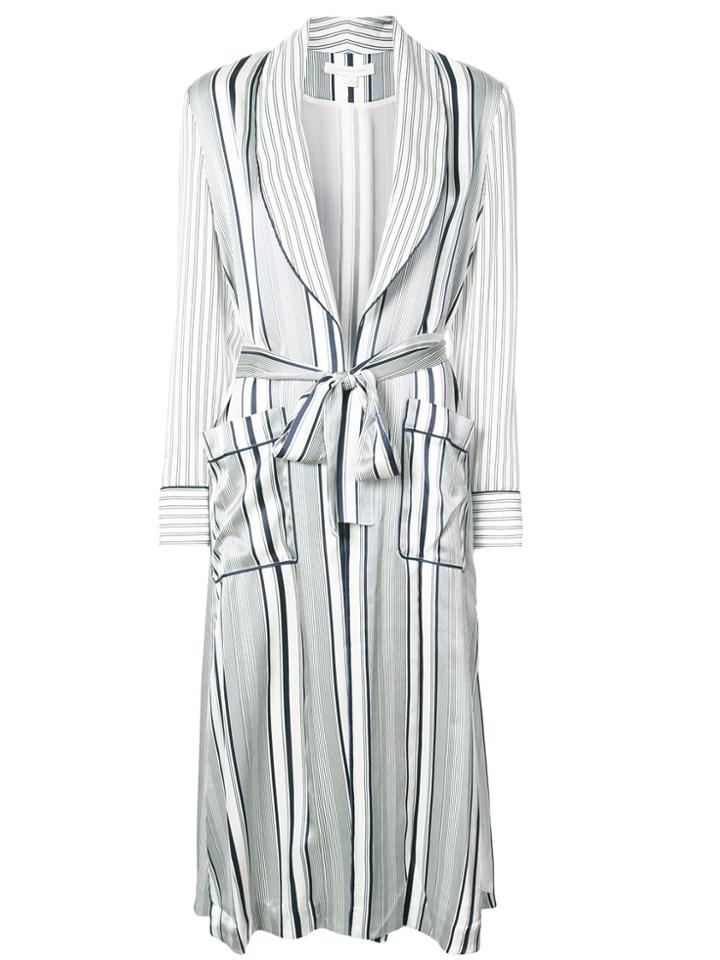 Jonathan Simkhai Striped Oversized Jacket - White