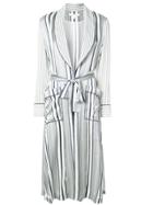 Jonathan Simkhai Striped Oversized Jacket - White