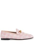 Gucci Gucci Jordaan Tweed Loafer - Pink