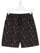 Finger In The Nose The Simpsons Print Shorts - Black