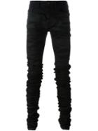 Diesel Black Gold Distressed Skinny Jeans, Men's, Size: 31, Cotton/spandex/elastane