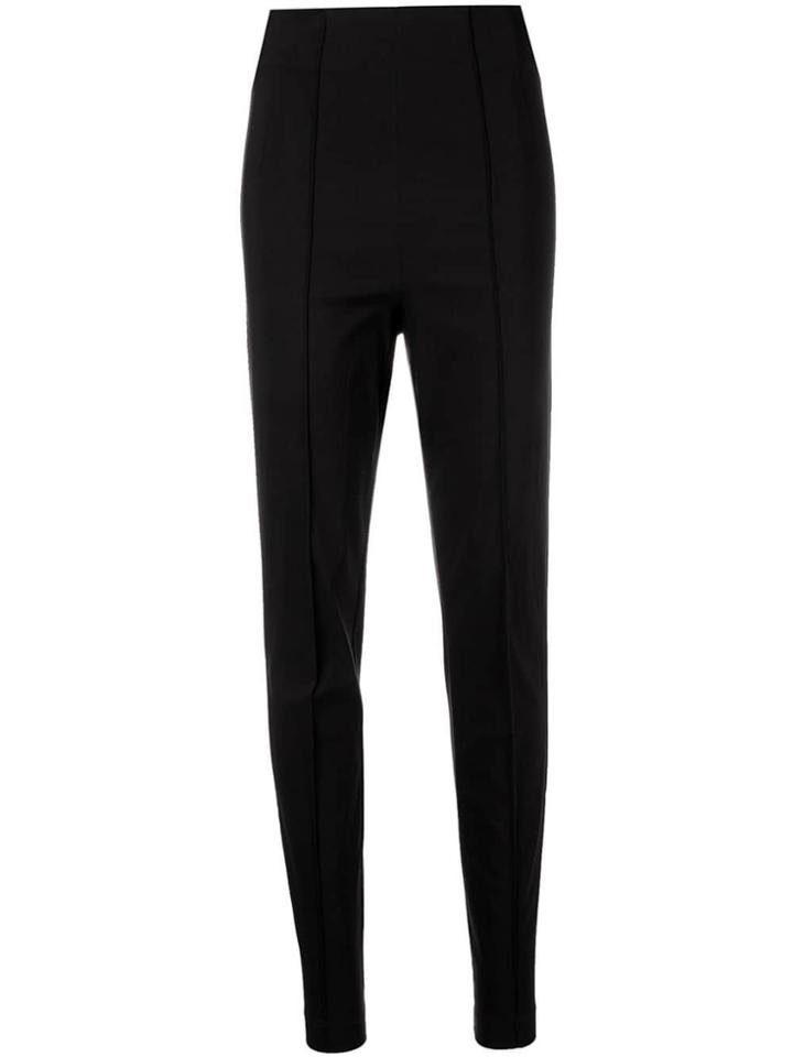 Erika Cavallini Front Seam Skinny Trousers - Black