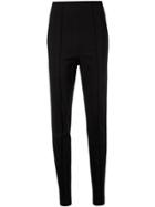 Erika Cavallini Front Seam Skinny Trousers - Black