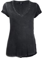 Paige 'charlie' V-neck T-shirt, Women's, Size: Xs, Black, Rayon/spandex/elastane
