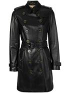 Burberry Double Breasted Coat - Black