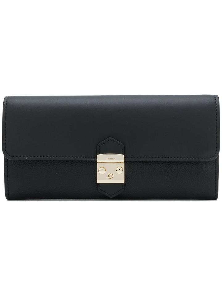 Furla Bifold Foldover Wallet - Black
