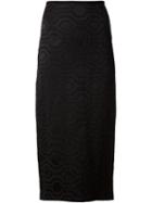 Sid Neigum Geometric Pattern Jacquard Skirt