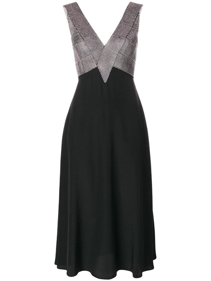 Christopher Kane Crystal Bodice Dress - Black