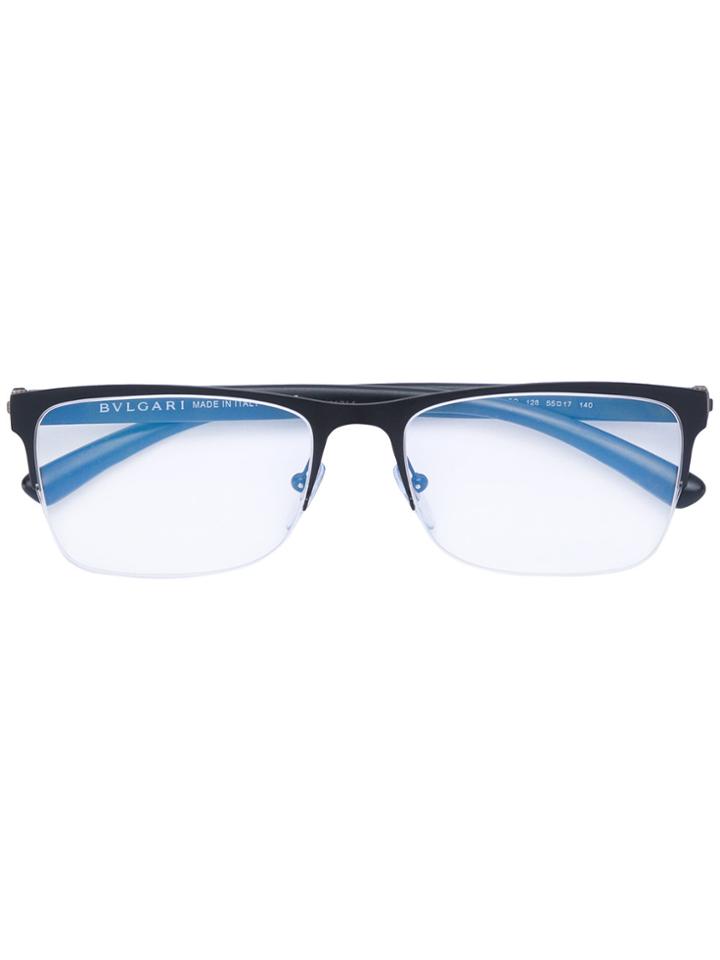 Bulgari Square Glasses - Black
