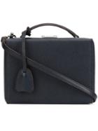 Mark Cross Grace Shoulder Bag, Women's, Blue, Calf Leather
