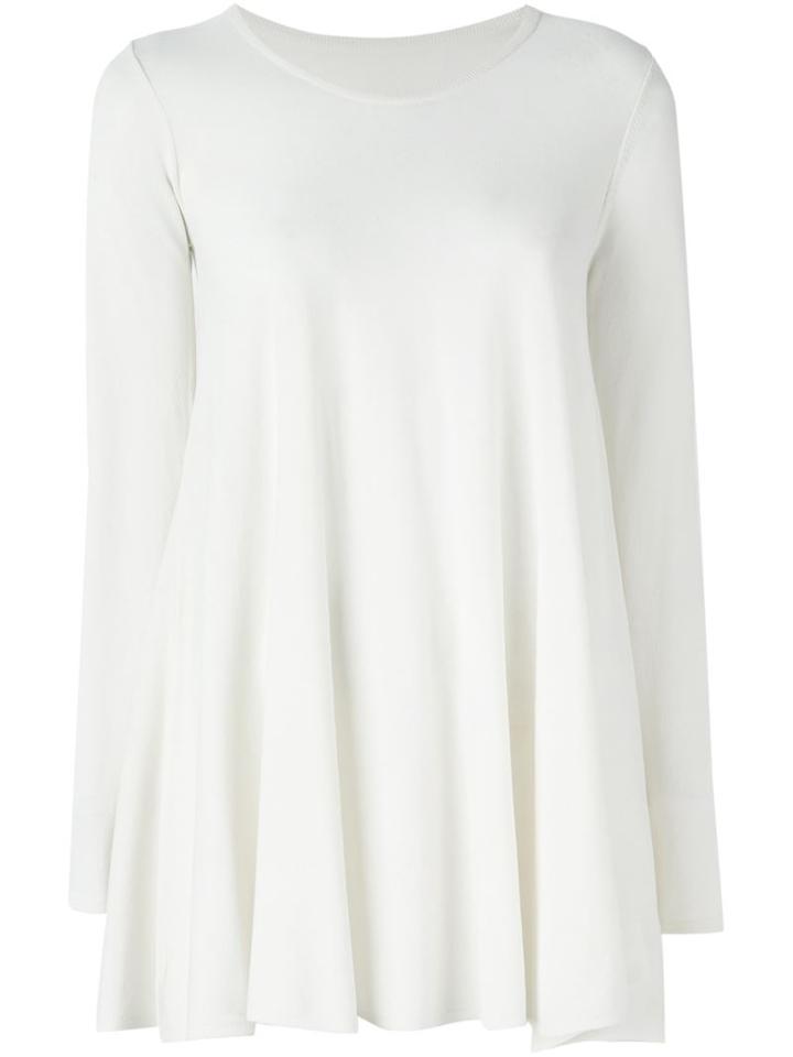 Mm6 Maison Margiela Bell Sleeve Knit Top, Women's, Size: M, Nude/neutrals, Viscose/polyamide