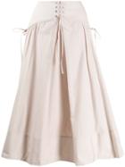 3.1 Phillip Lim Tie-front Skirt - Neutrals