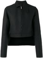 Rick Owens Cropped High-low Hem Jacket - Black