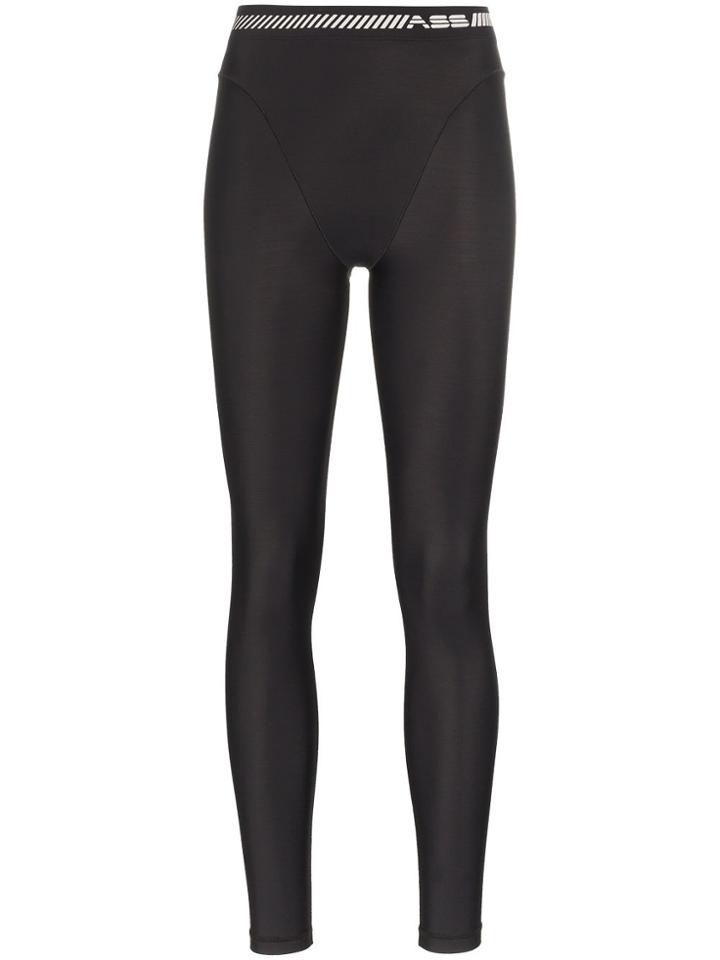 Adam Selman Sport French Cut Leggings - Black