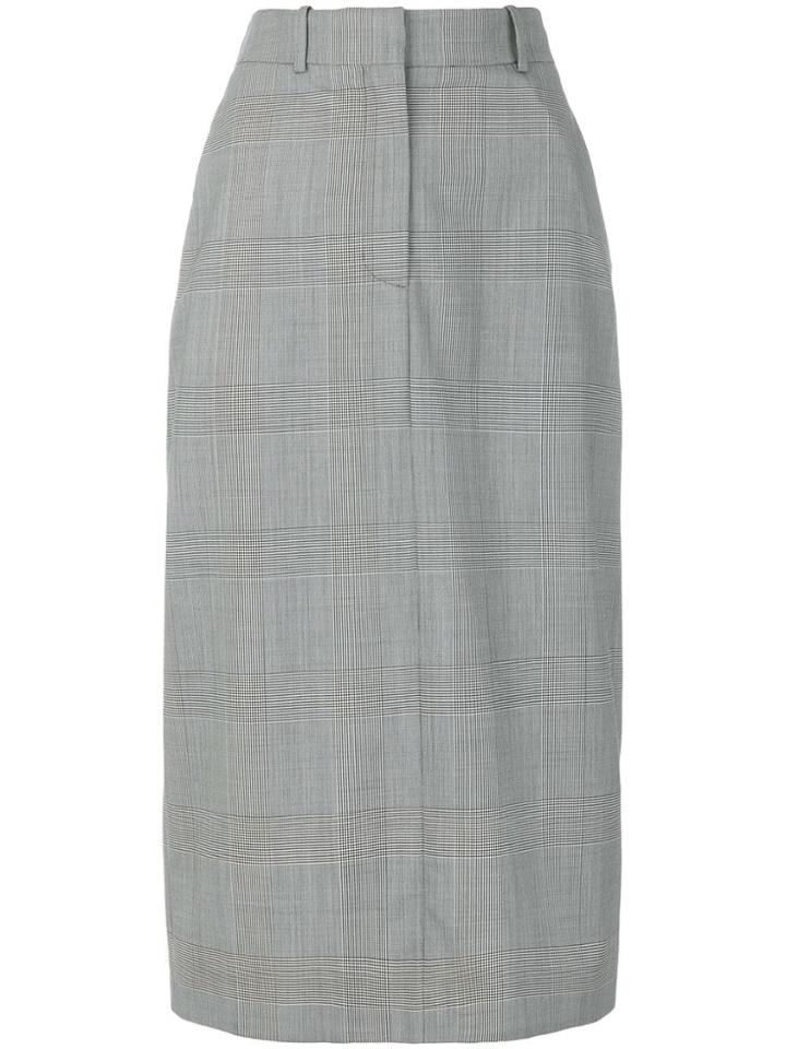 Calvin Klein 205w39nyc Glen Check Pencil Skirt - Black