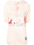 Elisabetta Franchi Short-sleeve Hoody - Pink