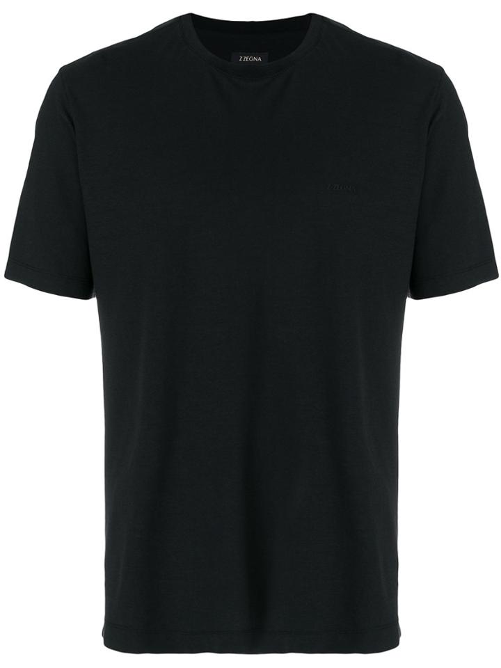 Z Zegna Slim Fit Crewneck T-shirt - Black