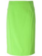 Versace Classic Pencil Skirt, Women's, Size: 40, Green, Silk/rayon/spandex/elastane
