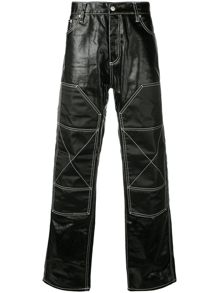 Eytys Coated Straight Leg Jeans - Black