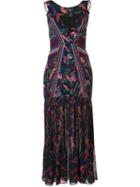 Saloni 'garnet' Dress, Women's, Size: 8, Black, Silk/polyester