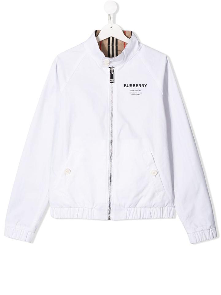 Burberry Kids Reversible Bomber Jacket - Neutrals