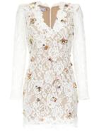 Patbo Floral Lace Patterned Dress - White