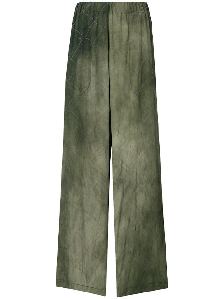 Uma Wang Tie Dye Wide Leg Trousers - Grey