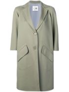 Manzoni 24 3/4 Sleeve Midi Coat - Green
