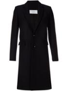 Astraet Classic Single Breasted Coat, Women's, Size: 2, Black, Sheep Skin/shearling/cupro/cashmere/wool