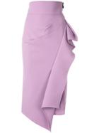 Maticevski Draped Skirt - Purple