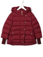 Herno Kids Hooded Padded Jacket, Girl's, Size: 8 Yrs, Red