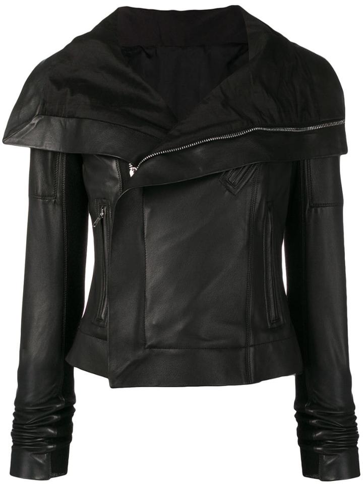 Rick Owens Leather Jacket - Black