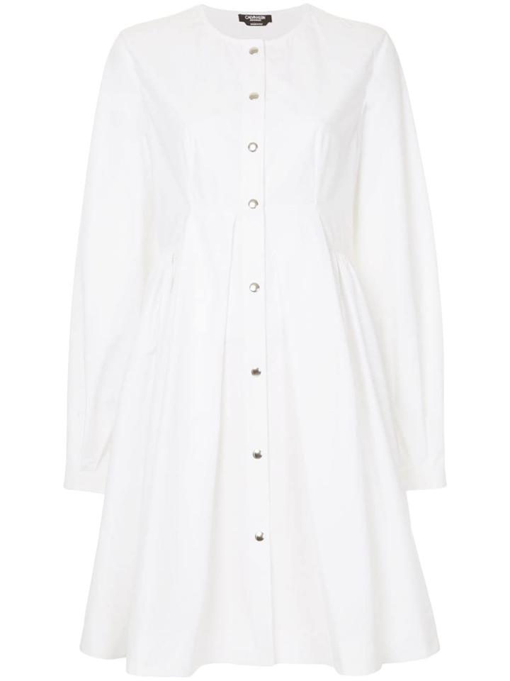 Calvin Klein 205w39nyc Flared Shirt Dress - White