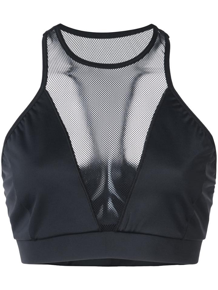 Cushnie Et Ochs Sheer Sports Bra - Black