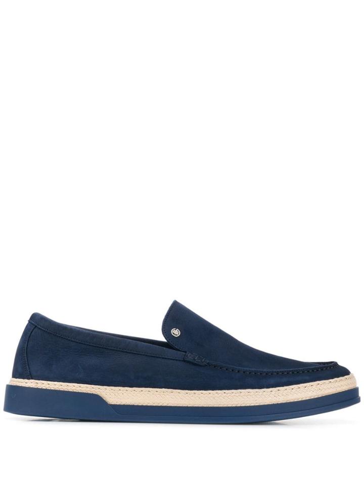 Baldinini Contrast Sole Slip-on Shoes - Blue