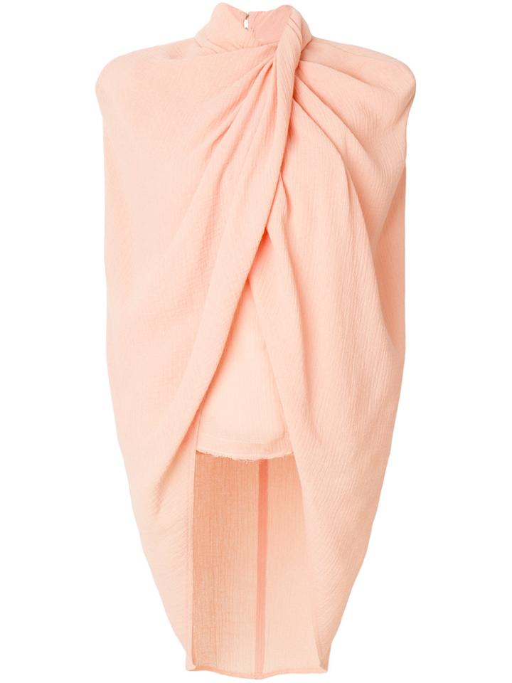 Nina Ricci Cape Effect Blouse - Yellow & Orange
