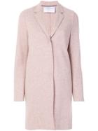 Harris Wharf London Single Breasted Coat - Pink & Purple