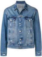 Calvin Klein Jeans Distressed Denim Jacket - Blue