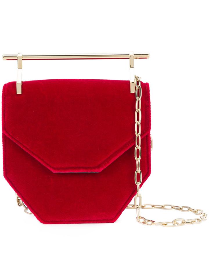 M2malletier Top-bar Geometric Shoulder Bag - Red